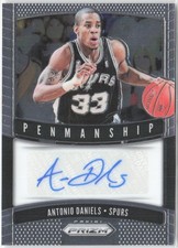 2019 Panini Prizm Antonio Daniels Penmanship #PM-ADN Auto Spurs