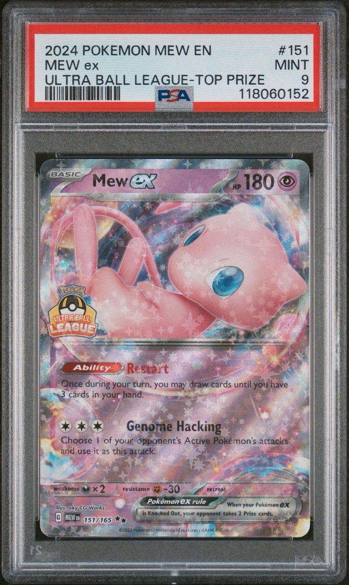 Pokemon Mew EX 151 Ultra Ball League Malaysia Stamped Asia