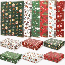 30 Pack Christmas Gift Boxes Xmas Christmas Decorative Empty Cardboard Xmas B...
