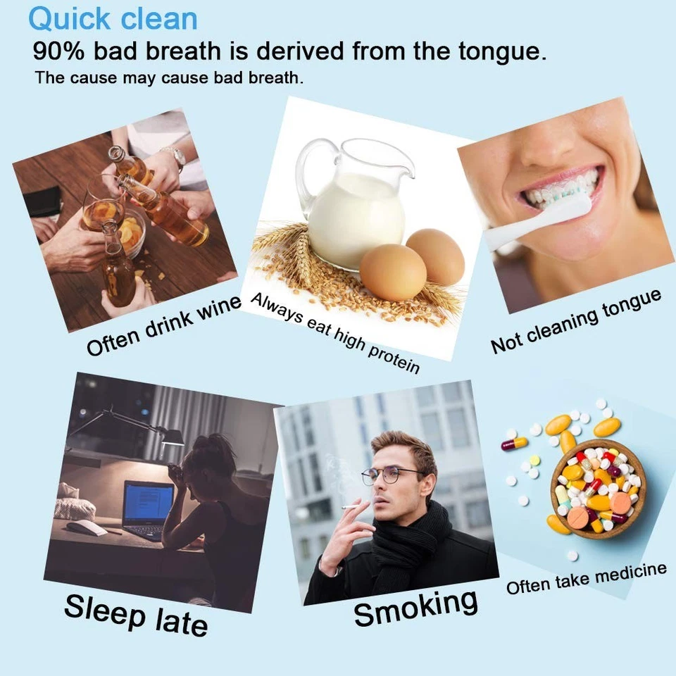 Limpiador de lengua de nueva versión para adultos y niños, juego de cepillos lin Foto 3 de 4