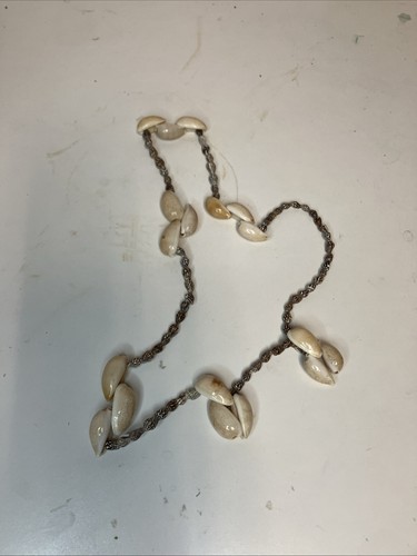 Cowrie & Pika Sea Shell Necklace 36” Long Unisex Ocean Nautical - Picture 6 of 7