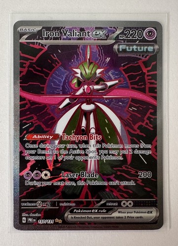 Iron Valiant ex 157 Special Illustration Rare Holo Pokemon Prismatic Evolutions - 第 1/2 張圖片