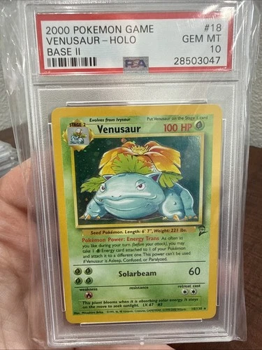 Pokemon 2000 Base Set 2 II Venusaur PSA 10 Gem Mint