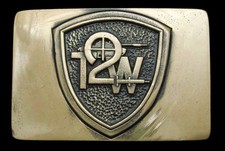 PK04134 VINTAGE 1981 **T2W** TIPPMAN PAINTBALL GUN STOCK SOLID BRASS BUCKLE