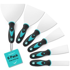 Doimeri 6 Pack Putty Knife, 1&rdquo; 1.5&rdquo; 2&rdquo; 3&rdquo; 4&rdquo; 5&rdquo; Spackle Knives, Premium Stain...
