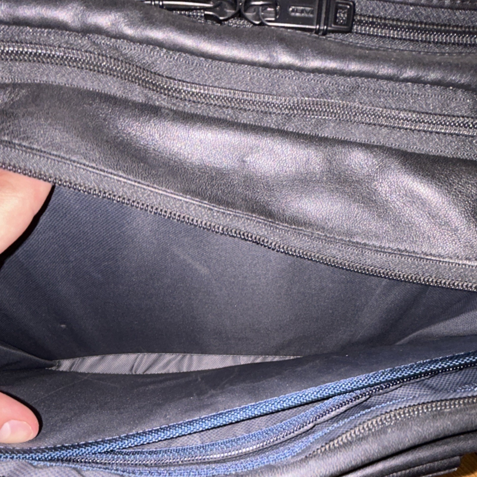 Tumi Black Briefcase/Document Case Adjustable Str… - image 7