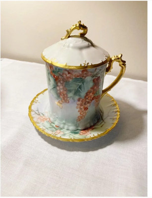 Antique 3-Piece Handpainted Condensed Milk