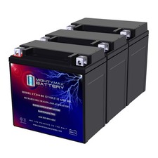 Mighty Max YTX14-BS Battery for Honda 500CC FourTrax Foreman ES 4x4 07 - 3 Pack
