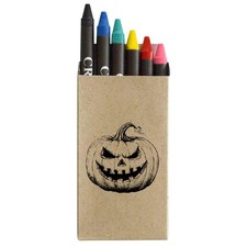 'Halloween Pumpkin' Coloured Crayon Set (CY00030411)
