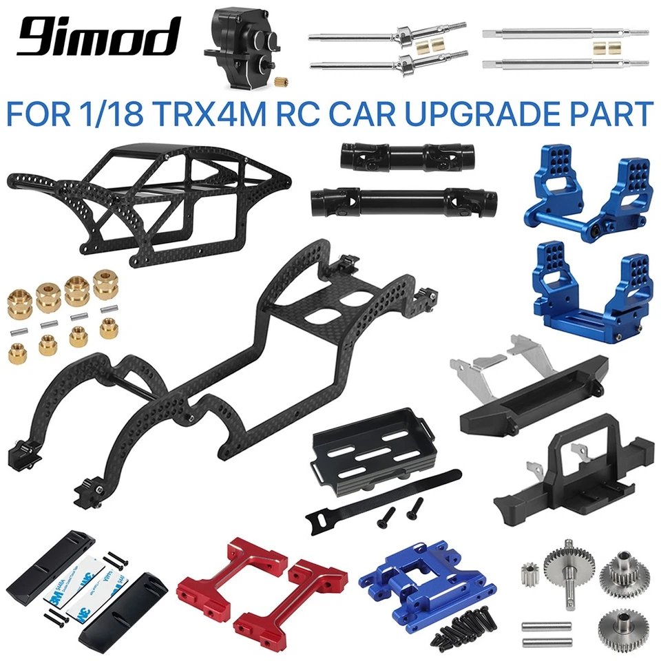 For TRX4M RC Car Servo Arm/Chassis Links/Steering Cup/Gearbox Gear/Skid Plate - Image 2 of 4