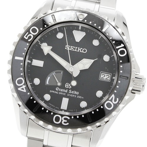 SEIKO Grand Seiko SBGA029/9R65-0AM0 Divers black Dial Spring drive Men's_969401
