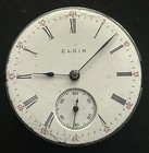Antique Elgin 0 Size Pocket Watch Movement Parts G 320 Hunting Configuration — photo 2