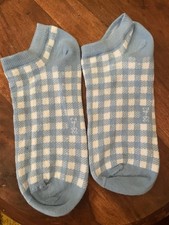 1 Paar hübsche Sneaker Socken kariert, Grö�...