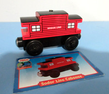 Thomas the Train Sodor Line Caboose Wooden Railway Friends Vintage W/ Card EUC 