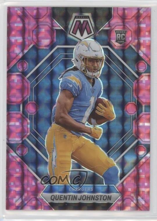 2023 Panini Mosaic Rookies Pink Camo Prizm Quentin Johnston #356 Rookie RC 17w0
