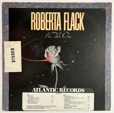 Roberta Flack - I'm The One - Atlantic 1982 Promo With Timing Strip - Vinyl LP