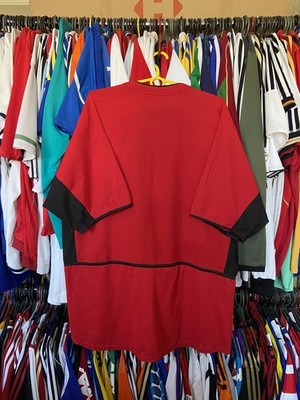 ♥まりたろ様♥ MANCHESTER UNITED 2002 2004 HOME SHIRT JERSEY NIKE 184947 sz XL