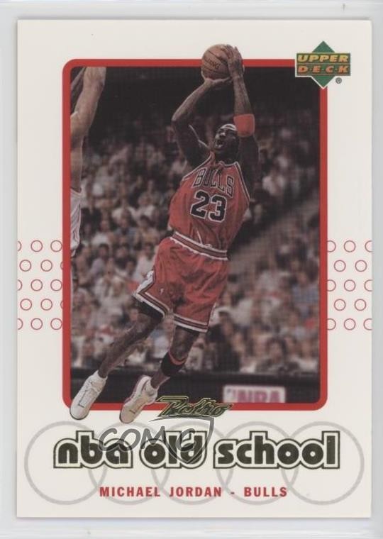 1999-00 Upper Deck Retro Old School/New School Michael Jordan #S1 HOF 02v3
