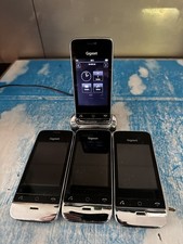 X4 Gigaset SL910 Cordless Black Phone Handset With Charging Base