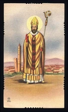 santino-holy card"" ediz. AR n.2050 S.PETRONIO DI BOLOGNA