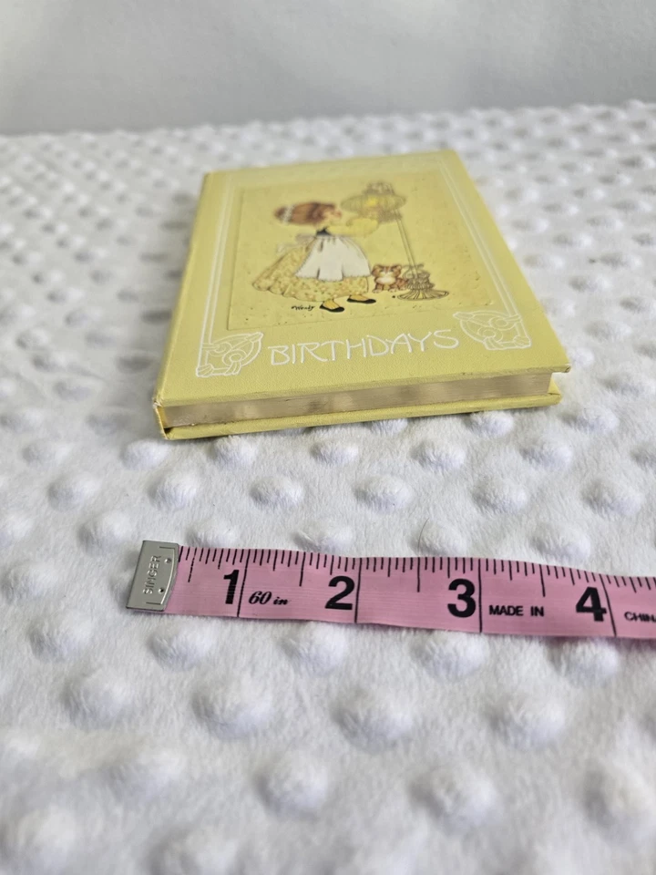 Vintage Book Birthdays Anniversaries Yellow Record Dates Notes Lists Victorian  - Image 4 of 4