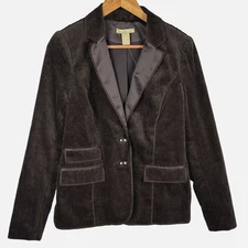 NWT Joan Vass Women Corduroy Blazer Sz 6 Classic Preppy Kensington Cotton Acade