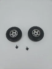 Johnny Express Vintage Semi Truck Tire Replacement Lot Of 2 With Bolts Toy Parts