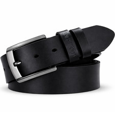 Cintura Cinta Uomo in Vera Pelle Cuoio Casual Classica Accorciabile Artigianale