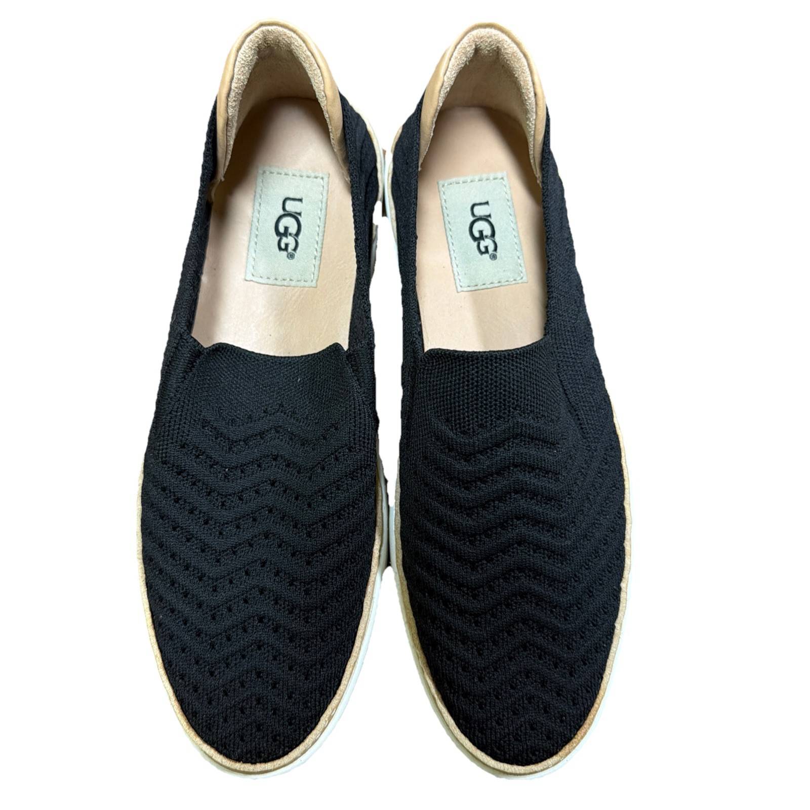UGG Sammy Knit Chevron Slip-On Sneaker Size 6.5