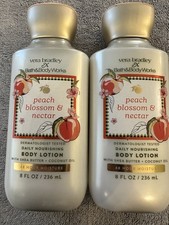 Bath Body Works Vera Bradley Peach Blossom Nectar Body Lotion - 2 Bottles NEW