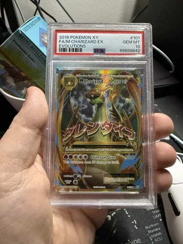 Pokémon M Charizard EX Full Art 101/108 Evolutions Ultra Rare Holo PSA 10