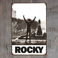 Vintage Custom Metal Signs 8 x 12 - Rocky Movie Decor Chic Art Wall
