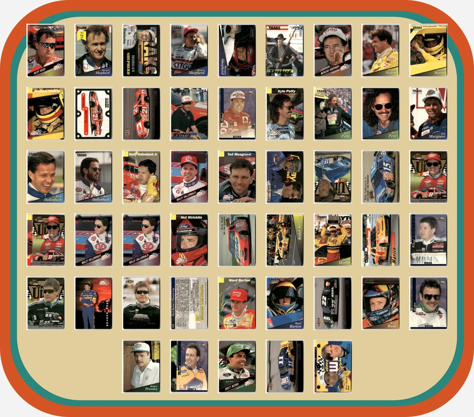 1992–97 NASCAR Lot – 160+ Cards – Petty, Labonte, Jarrett, Irvan, Rookies, Stars - Image 3 of 4