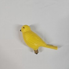 Vintage Glolite C-6 Yellow Plastic Bird Chris...