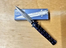 Cold Steel 26SB Titanium Blue Anodized Ti-Lite, SUPER RARE, BEAUTIFUL. *NEW*