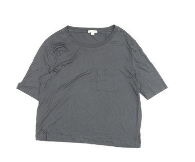 Gap Damen T-Shirt Grau Baumwolle XS Regular Fit