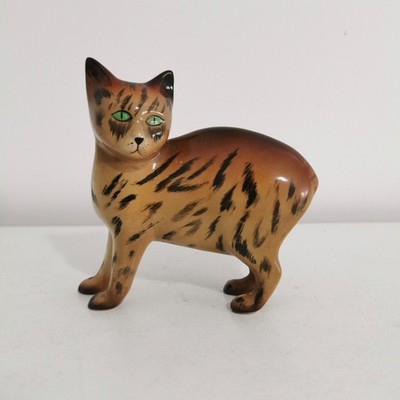 WR Midwinter Burslem Manx Katze selten Mid Century grüne Augen Keramik Figur