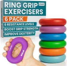 Hand Strengthener Grip Ring - Forearm Ring Hand Exercisers - Silicone Squeezer G