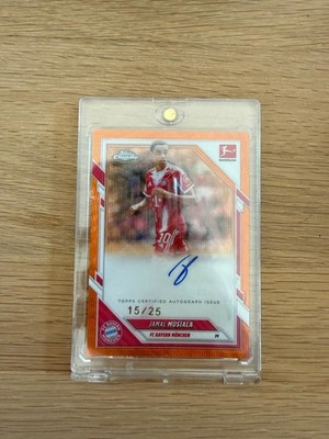 Jamal Musiala 2025-26 Topps Chrome Bundesliga Auto Orange /25 FC Bayern München