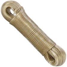 Vinsani 50m Washing Line Rope Strong Thick PVC Steel Core Laundry Clothes Lines