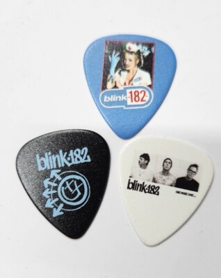 3 x BLINK 182 GITARRENPLEKTRUM 0,71 MM EMO PUNK TRAVIS BARKER TOM DELONGE MARK 
