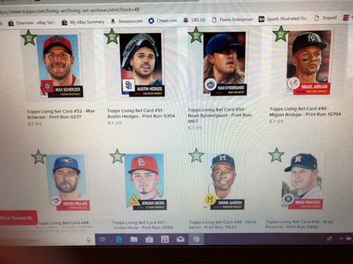 2018 Topps Living Set # 25-84 20 WEEKS STRAIGHT 60 DIFFERENT CARDS SOTO ANDUJAR+ - Picture 8 of 12