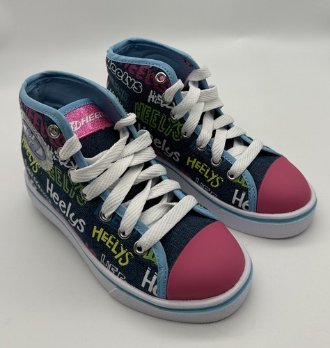 Heelys Veloz Unisex skates Blue Denim/Multi HE100908H- Size Youth 13C