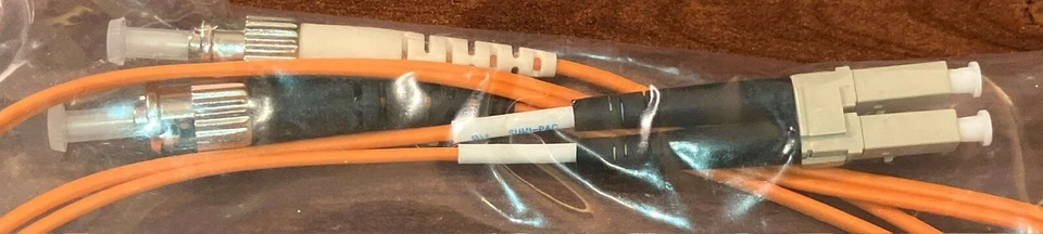 4 Meter LC to ST Fiber Optic Patch Cable Multimode Duplex 62.5/125 Orange NEW - Image 3 of 3