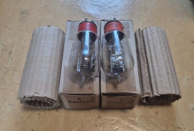 A Pair of Siemens Ba, Triode Vacuum Tube