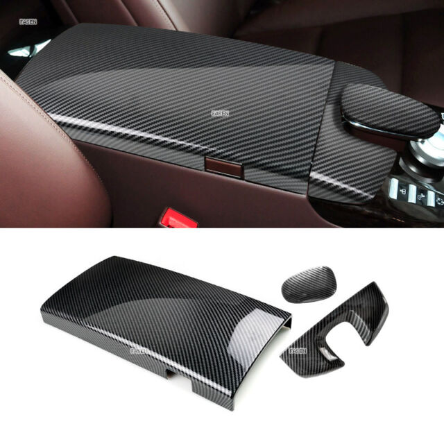 Carbon Fiber Tel Dial Pad Armrest Box Trim cover For Mercedes S Class W221 08-12