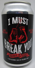 I Must Break You Rocky IV Balboa 12 oz Stout Beer Can Saloon Door Webster, Texas