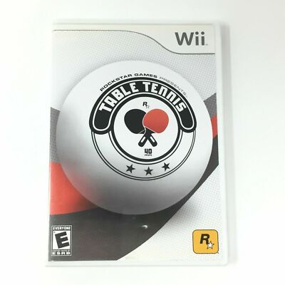 Rockstar Games Table Tennis Nintendo Wii * New - FACTORY SEALED - Made in USA
