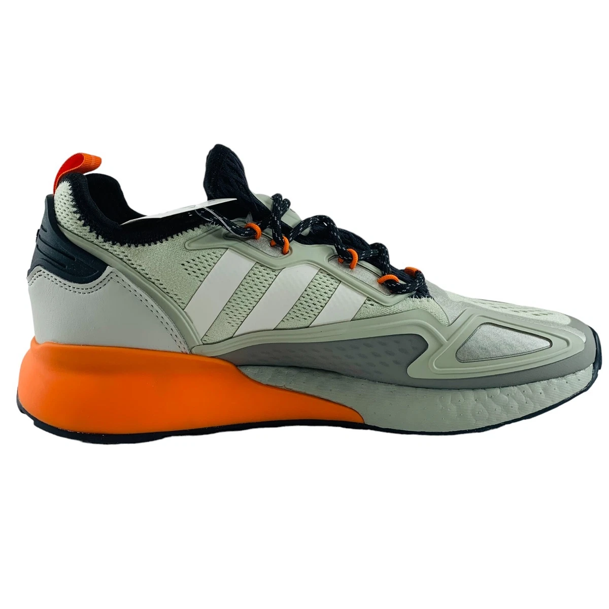 Adidas ZX 2K Boost Green Orange Sneakers New Shoes FW0000 Men s