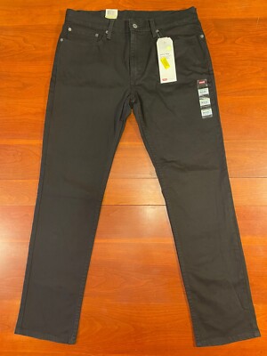 LEVI'S MENS 511 SLIM FIT STRETCH JEANS, Size 34 X 32, NWT $69.50, Black, C3DY6
